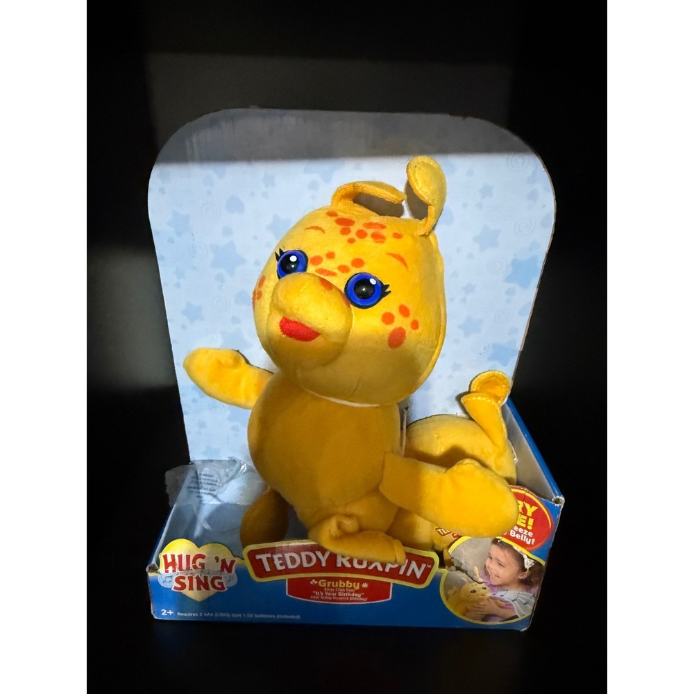 Teddy Ruxpin Hug N Sing Grubby Plush Musical Singing Toy Wicked Cool Toys 2018